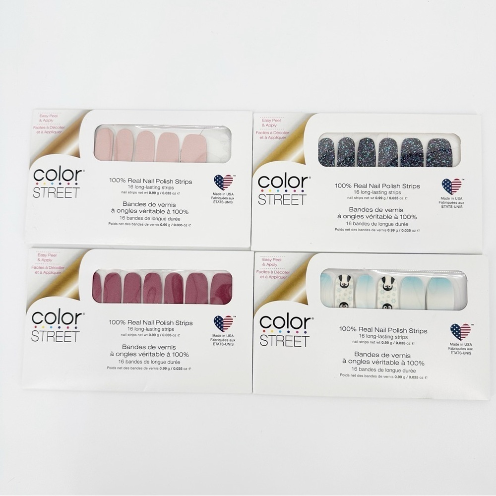 Color Street 4 Piece Bundle of Nail Polish Strips